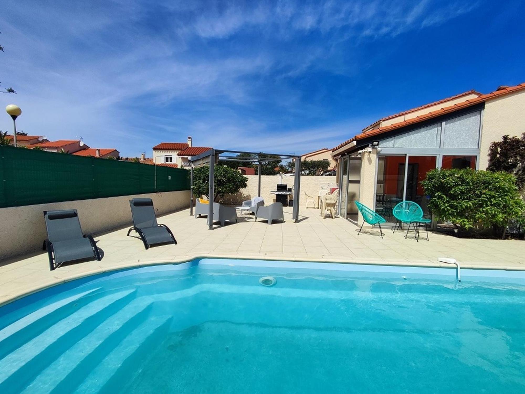 Pavillon 6 Pers A Argeles-Sur-Mer: Piscine, Clim, Parking, Wifi, Proche Plage - Fr-1-776-5 Exteriör bild