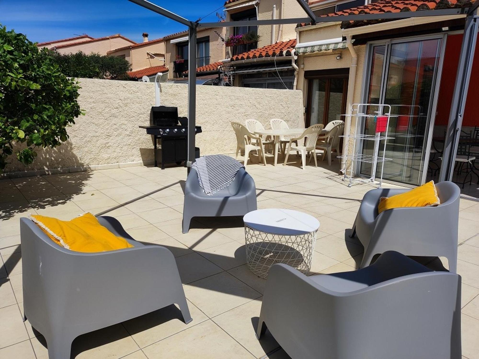 Pavillon 6 Pers A Argeles-Sur-Mer: Piscine, Clim, Parking, Wifi, Proche Plage - Fr-1-776-5 Exteriör bild